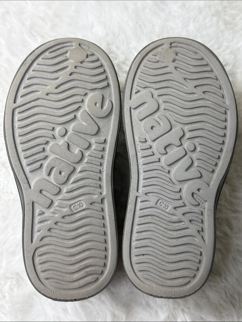Native Miles Slip On Sneaker Water Shoes C10 Child Little Kid Boy Gray Summer